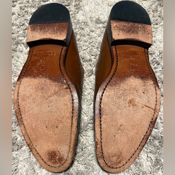 Johnston & Murphy Wingtip Oxford Shoes Brown Leather Men’s 10.5D CLEAN main image 10